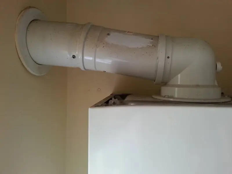 Boiler flue pipe fitted by System Servicing Lincoln